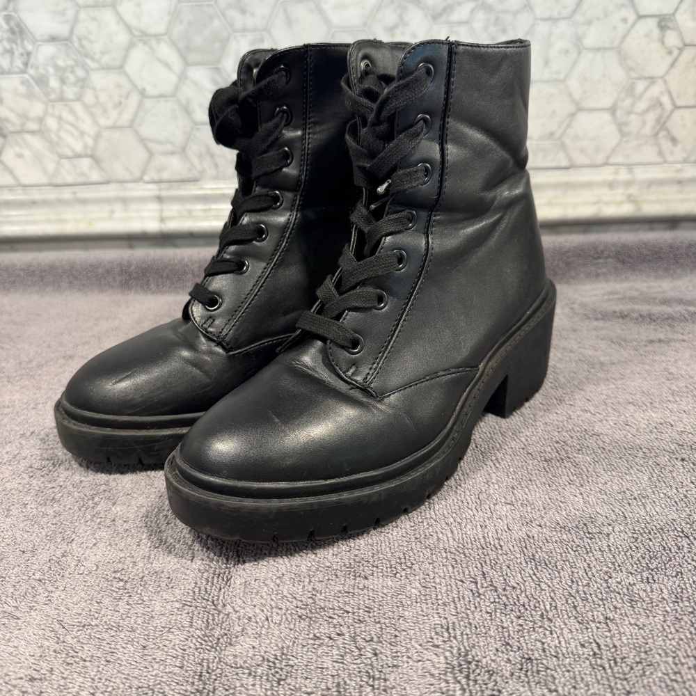 Target Black Combat & Moto Boots for Women